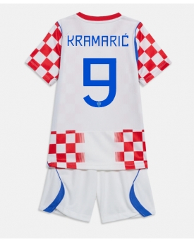 Billige Fotballdrakt Kroatia Andrej Kramaric #9 Replika Hjemmedraktsett Barn VM 2026 Kortermet (med bukser)
